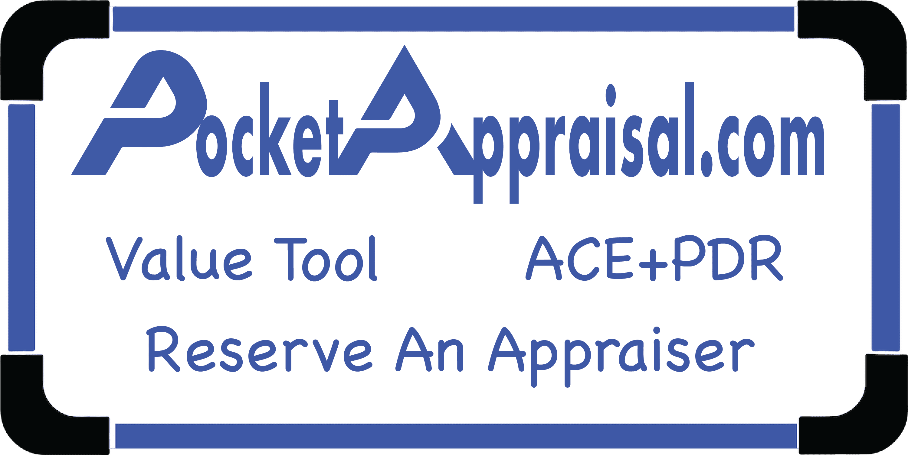 PocketAppraisal.com logo with blue text